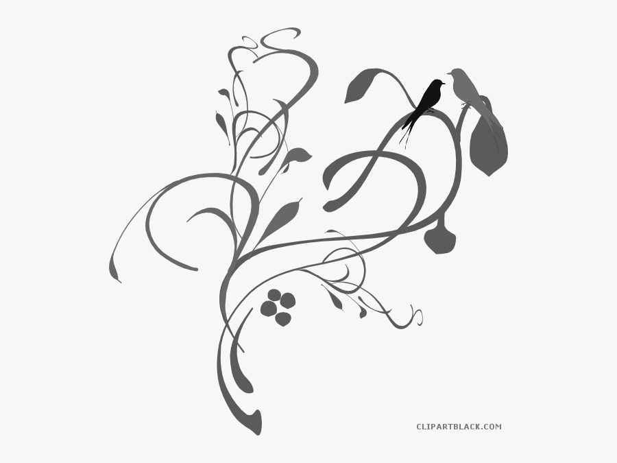 Peace Dove Clipart Memorial Service - Black And White Wedding Borders, Transparent Clipart