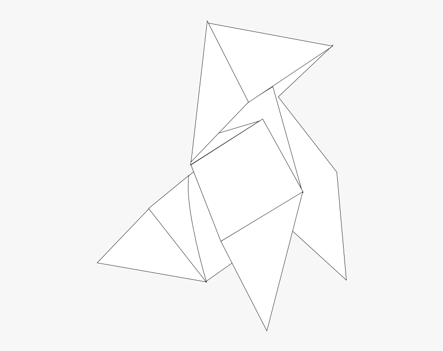 Peace Peace Dove Twitter Bird 8 2 Black White Line - Origami Paper, Transparent Clipart