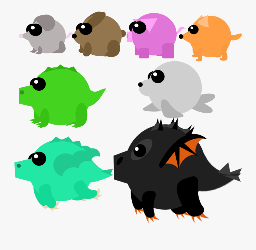 Clip Art Updated D Added Seal - Mope Io New Animals, Transparent Clipart