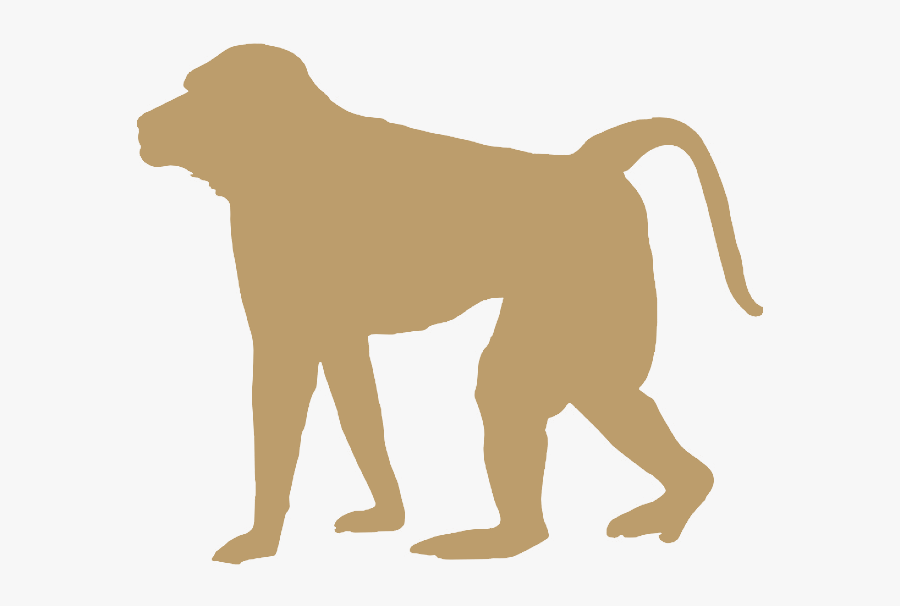 Baboon Silhouette Png, Transparent Clipart