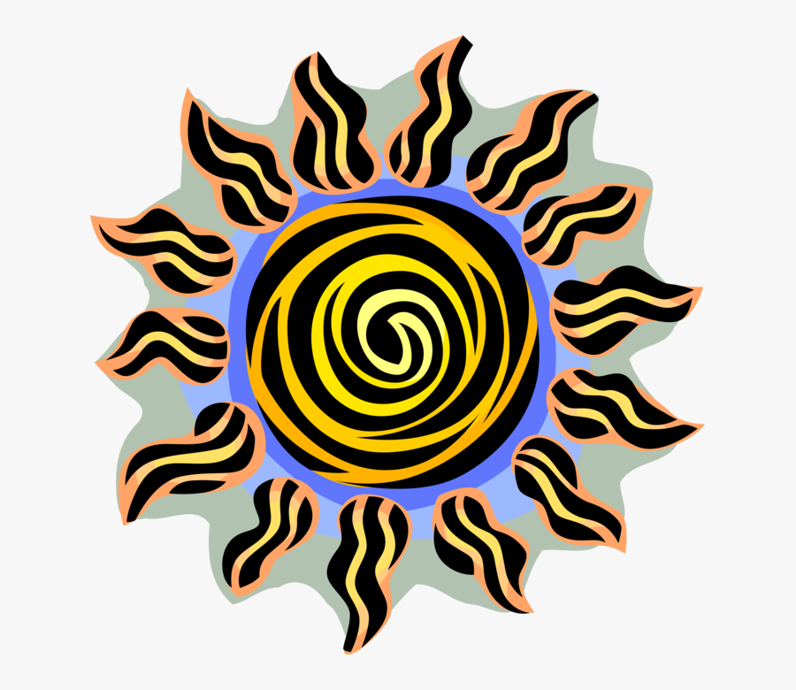 Scorching Heat From Sun Rays Image Illustration - Kraków Football Kings Logo, Transparent Clipart
