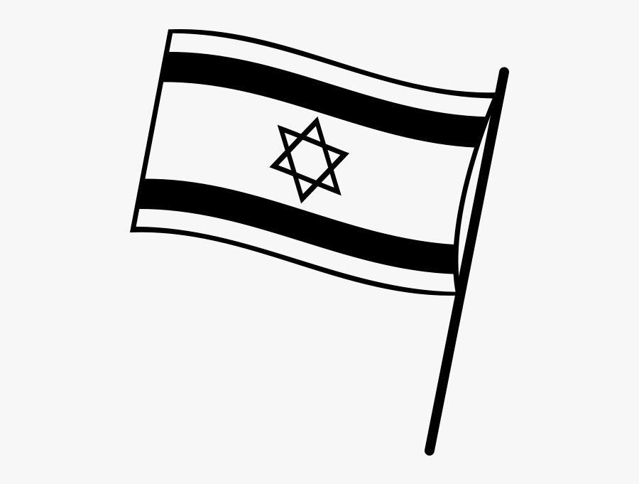 Flag Of Israel Rubber Stamp"
 Class="lazyload Lazyload - Black Png Israel Flag, Transparent Clipart