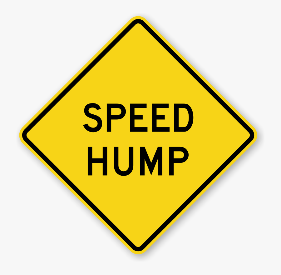 Speed Bump Signs - Dead End Sign Cartoon, Transparent Clipart