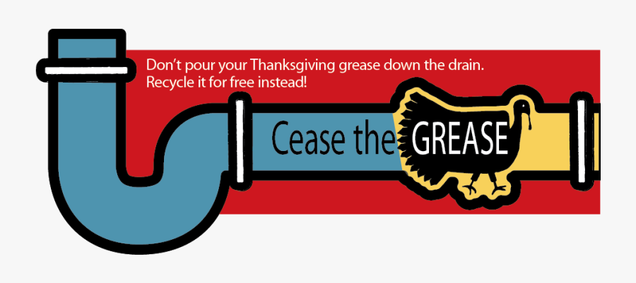 Fats Free On Dumielauxepices - Don T Pour Grease Down The Drain, Transparent Clipart
