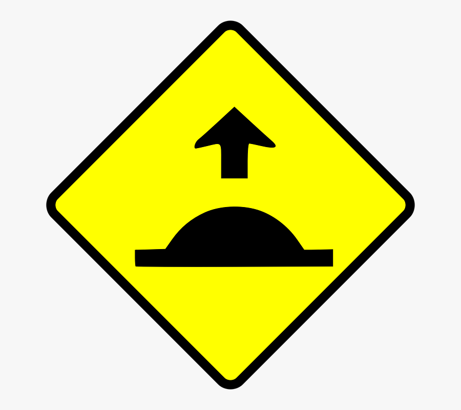Hump, Speed Breaker, Bump, Warning, Traffic, Sign - Sign Of Speed Breaker, Transparent Clipart