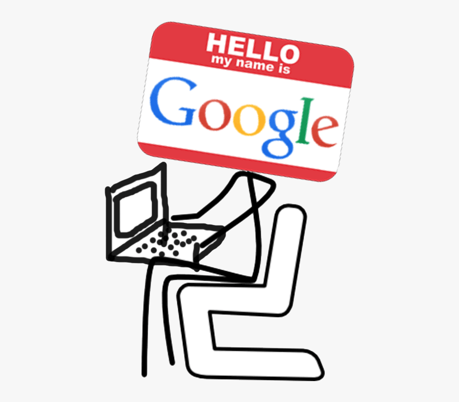 Hello, I"m Googlebot - Stick Figure Sitting Down, Transparent Clipart