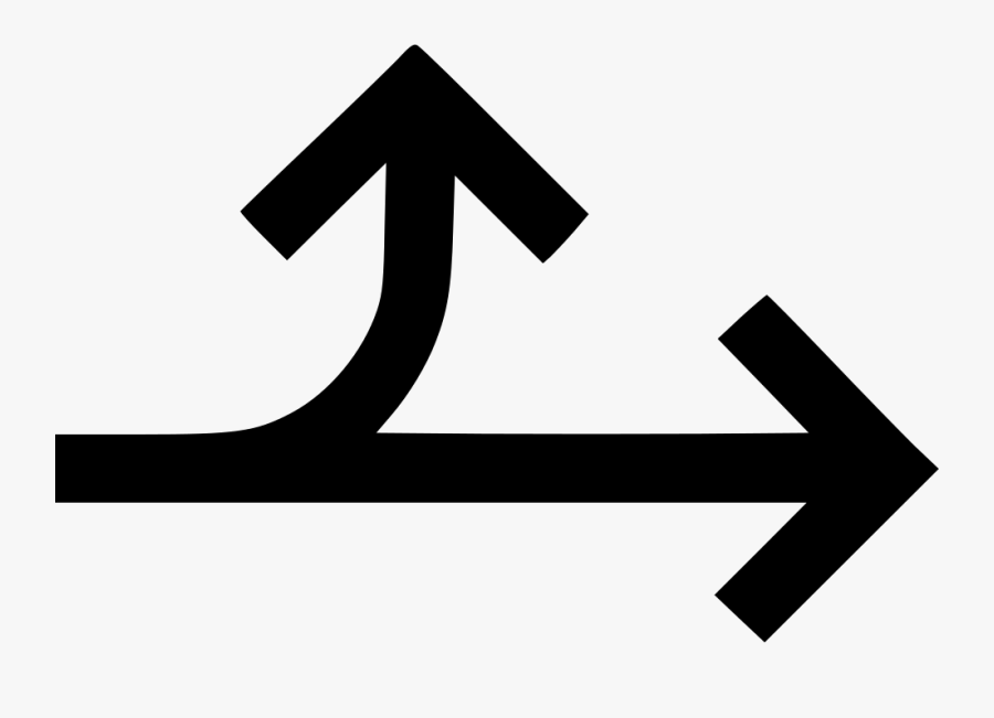 Transparent Straight Clipart - Straight Or Turn Arrow, Transparent Clipart