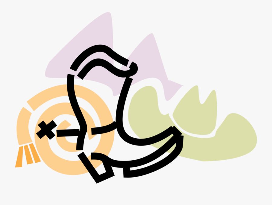 Vector Illustration Of Western Cowboy Boot Footwear, - Graphic Design, Transparent Clipart