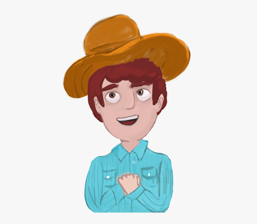 ผู้ชาย ใส่ หมวก การ์ตูน, Transparent Clipart