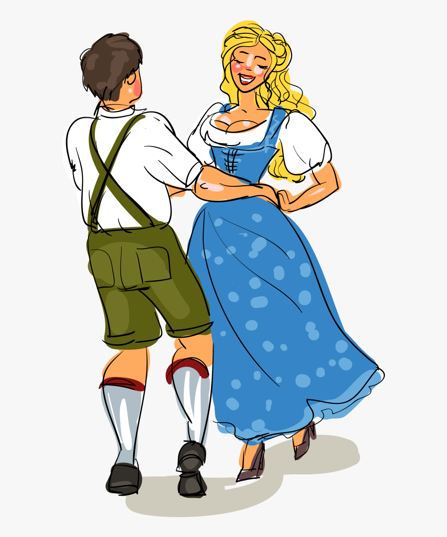 Questions Message Us On Facebook Or Give Us A Call - Free Clip Art Of Oktoberfest Dancers, Transparent Clipart