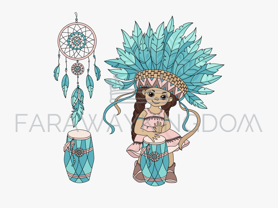 Pocahontas Elementos, Transparent Clipart
