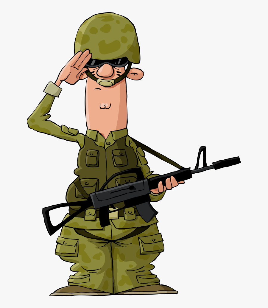 Military Clipart Canadian Soldier - Army Soldier Cartoon, Transparent Clipart