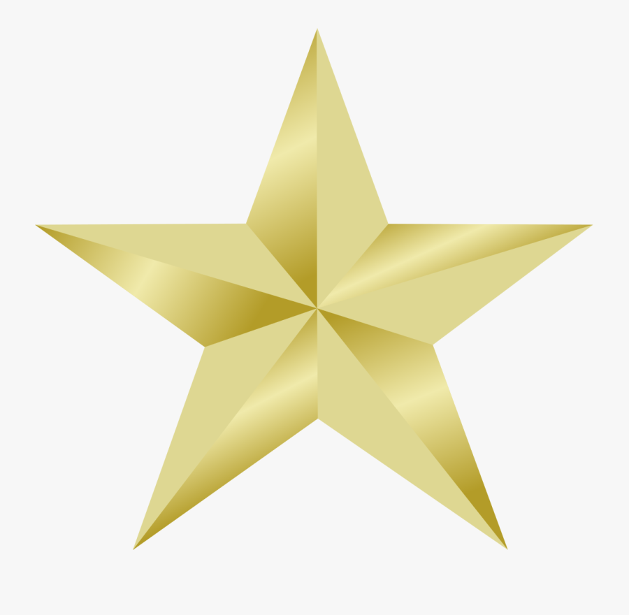 Free Download Gold Military Star Png Clipart Star Gold - Gold Award Star Png, Transparent Clipart