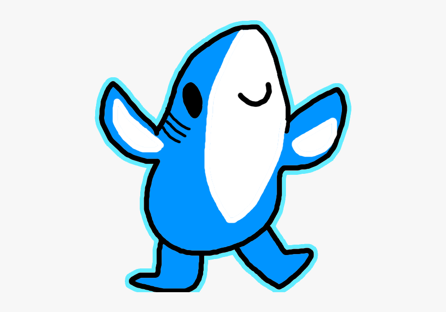 Transparent Emotes Cartoon Shark - Kawaii Shark Png, Transparent Clipart