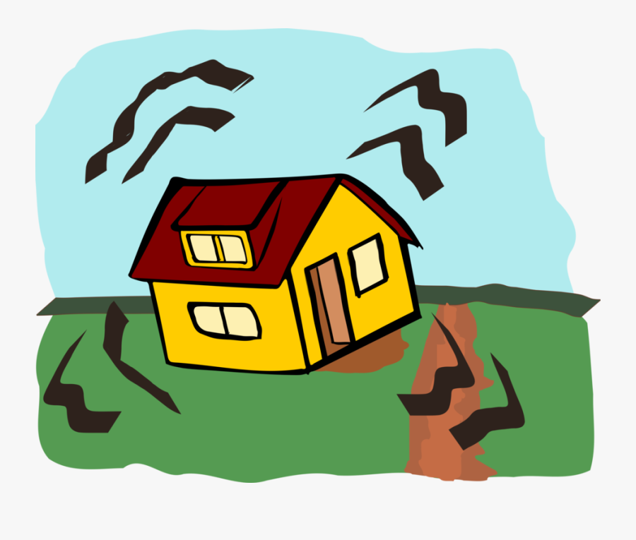 Art,house,green - Earthquake Home Clip Art Png, Transparent Clipart