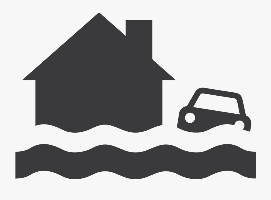 Clip Art Flood Clip Art - Flooding Clipart Black And White, Transparent Clipart