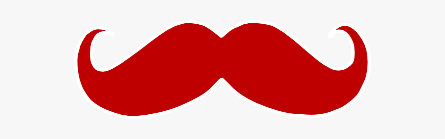 Mustache Clipart Red, Transparent Clipart