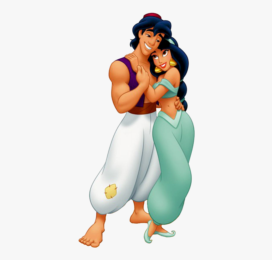Aladdin And Jasmine Cartoon, Transparent Clipart