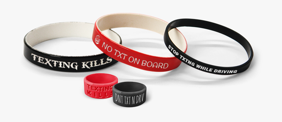 Rings With Don’t Text And Drive - Circle, Transparent Clipart