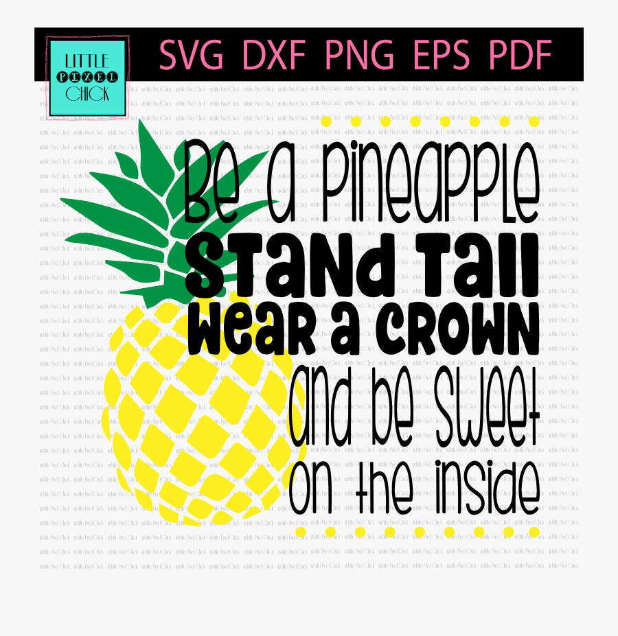 Pineapple Clipart Monogram - Pineapple Font, Transparent Clipart