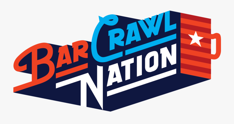 Bar Crawl Nation Logo, Transparent Clipart