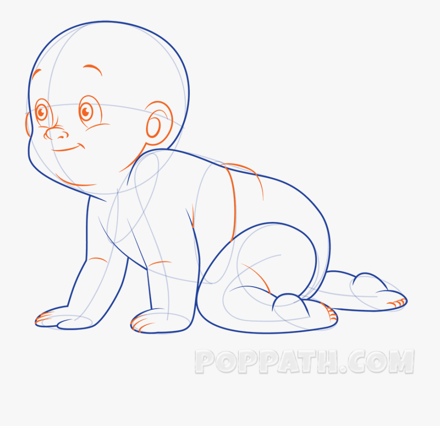 Drawing Position Step By - Cartoon, Transparent Clipart