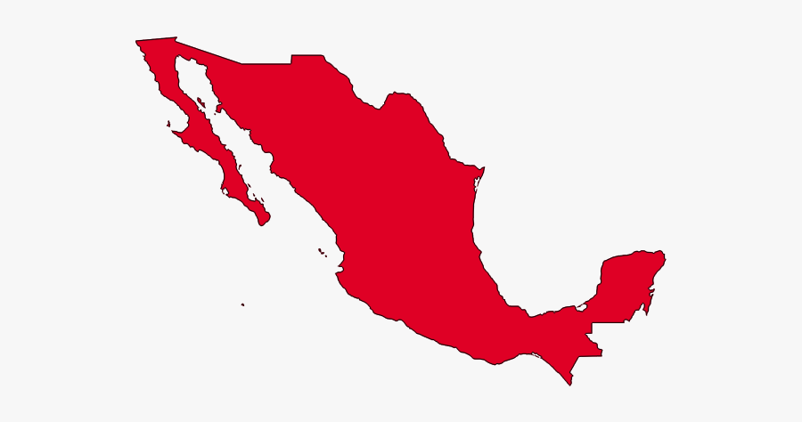 Mexico - Mexico Map Vector, Transparent Clipart