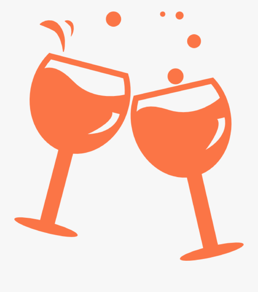 Wine Glass Cheers Vector, Transparent Clipart