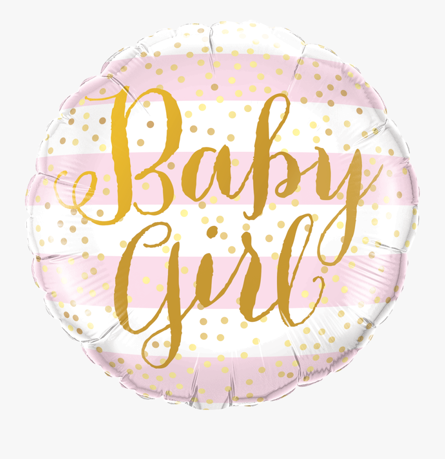 Baby Girl Foil Balloon, Transparent Clipart