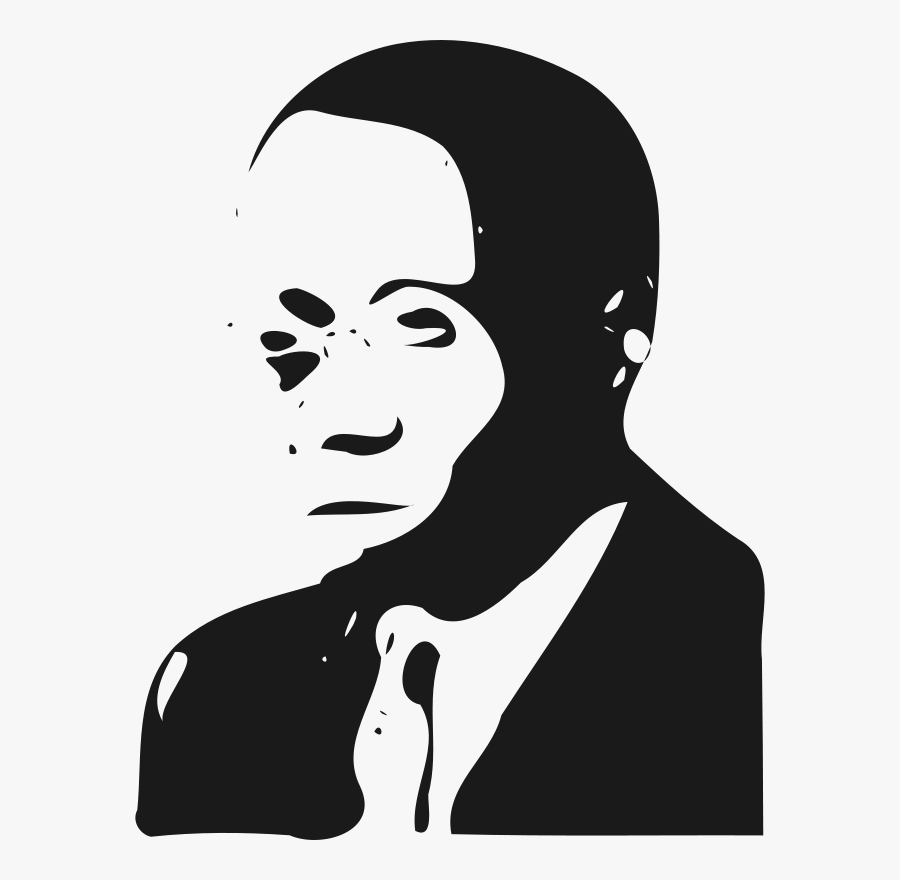 Vectorisation De Ls Senghor - Jordan Peterson Black And White, Transparent Clipart