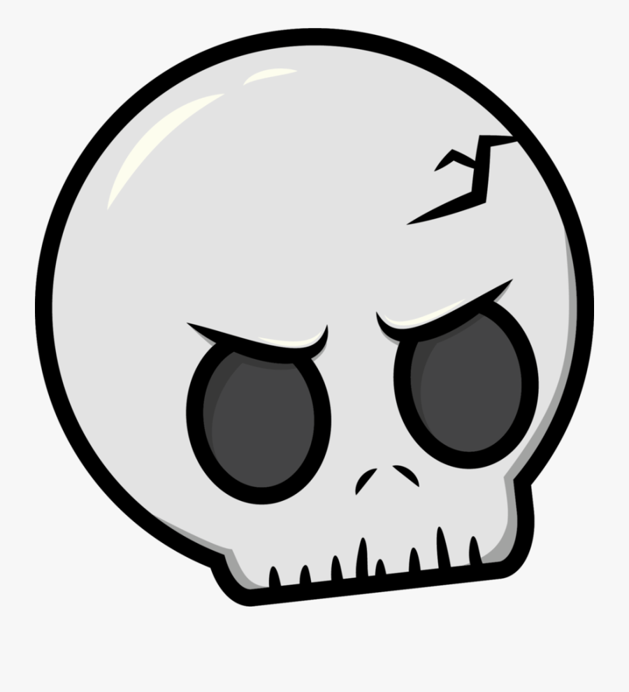 Cartoon Skeleton Head Png Clipart , Png Download - Cartoon Skull Drawing Png, Transparent Clipart