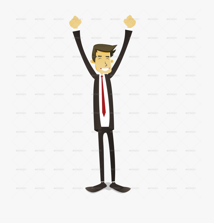 Business Man Set - Cartoon, Transparent Clipart