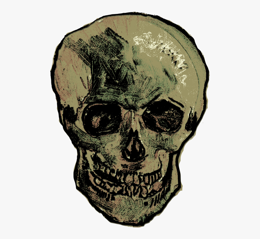Jaw,head,skull - Vincent Van Gogh Skulls, Transparent Clipart