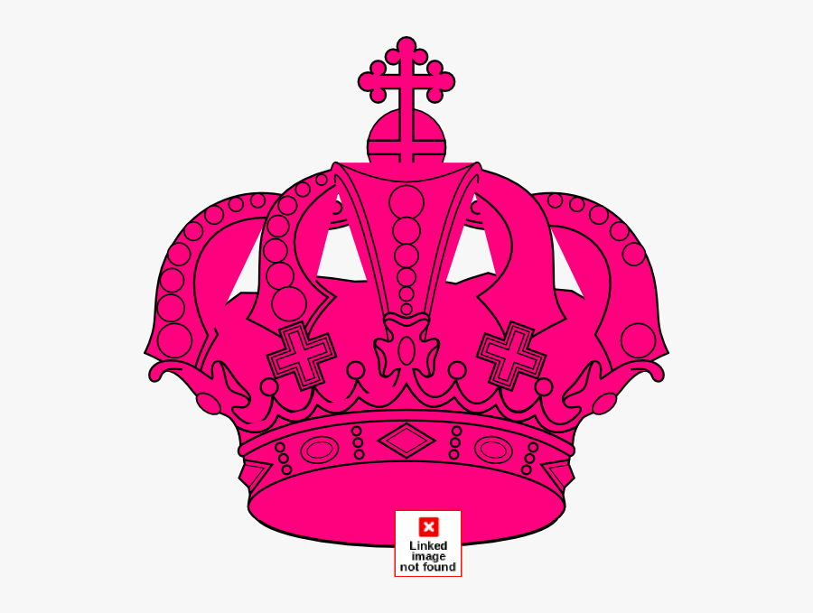 Crown Outline, Transparent Clipart