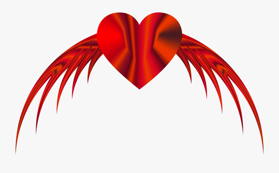 Heart,love,neck - Flying Heart Png, Transparent Clipart