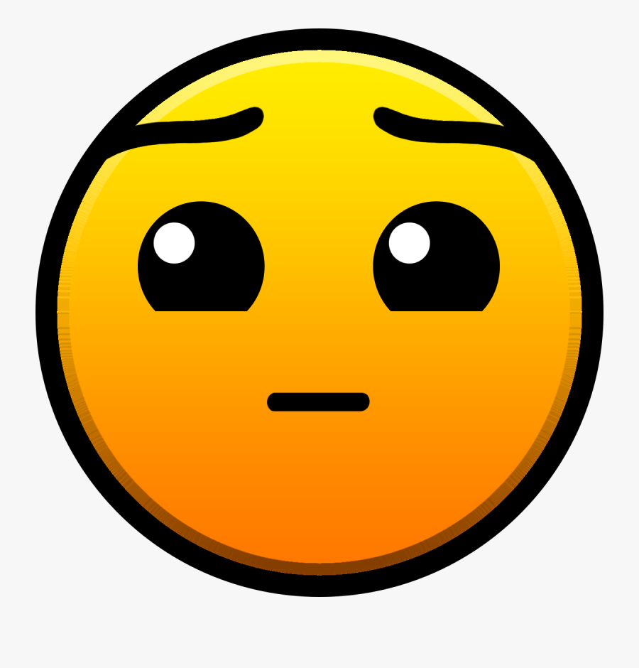 Transparent Winky Face Emoji Png - Geometry Dash Hard Difficulty, Transparent Clipart