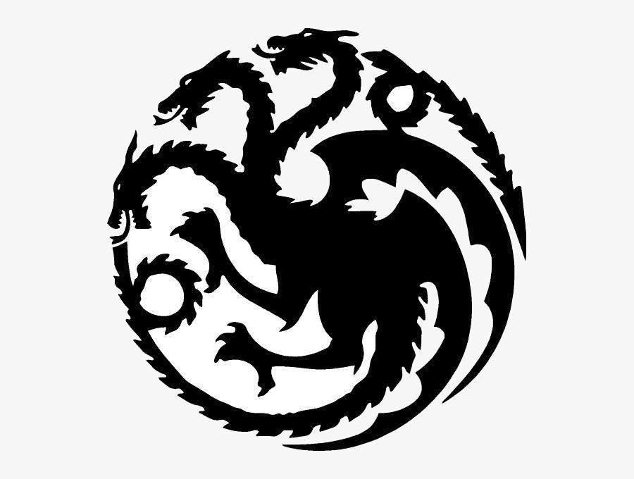 Game Of Thrones Dragon Clipart Transparent Png - Targaryen Game Of Thrones Symbols, Transparent Clipart