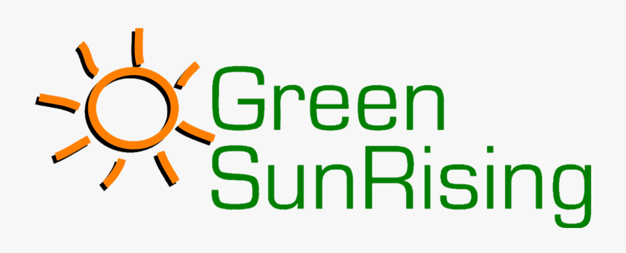 Green Sun Rising Logo, Transparent Clipart