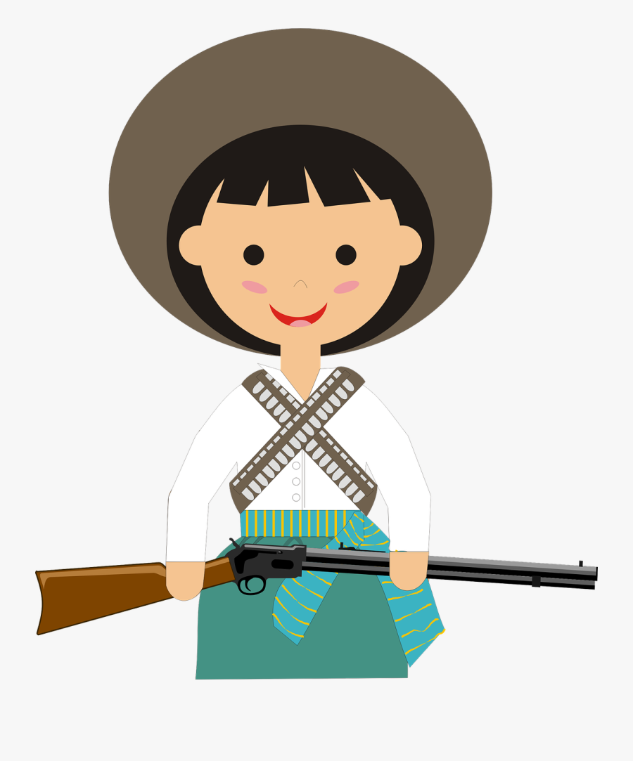 Adelita Soldadera Mexican Revolution - Revolucion Mexicana Png, Transparent Clipart