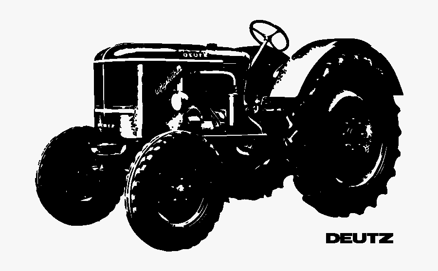 Tractor Case Ih Wall Decal Fendt Deutz Ag - Case Ih Antique Tractor Silhouette, Transparent Clipart