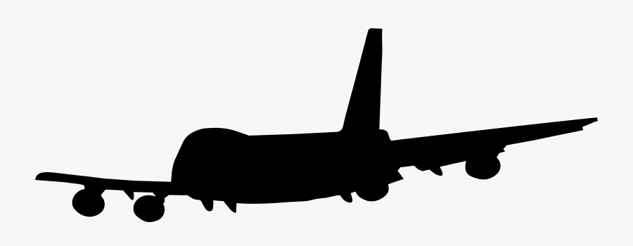 Silhouette Png Clip Art - Transparent Background Airplane Silhouette Png, Transparent Clipart