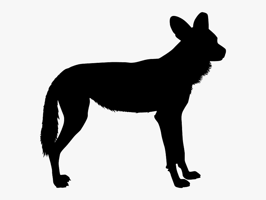 Dark Wild Dog Art, Transparent Clipart
