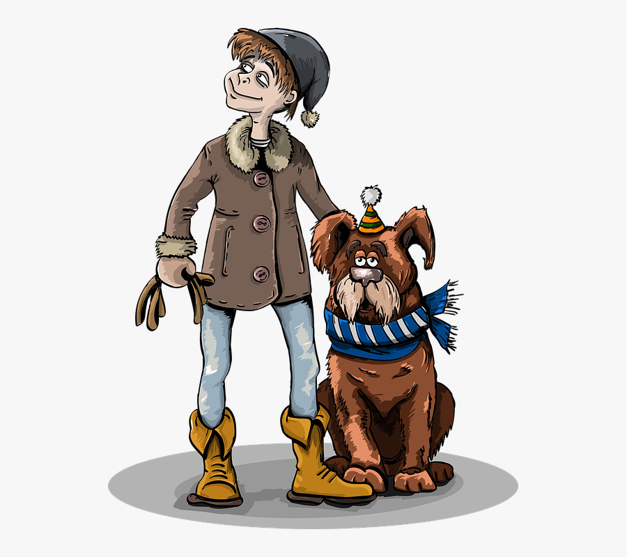 Anak Laki Laki Dan Anjing, Transparent Clipart