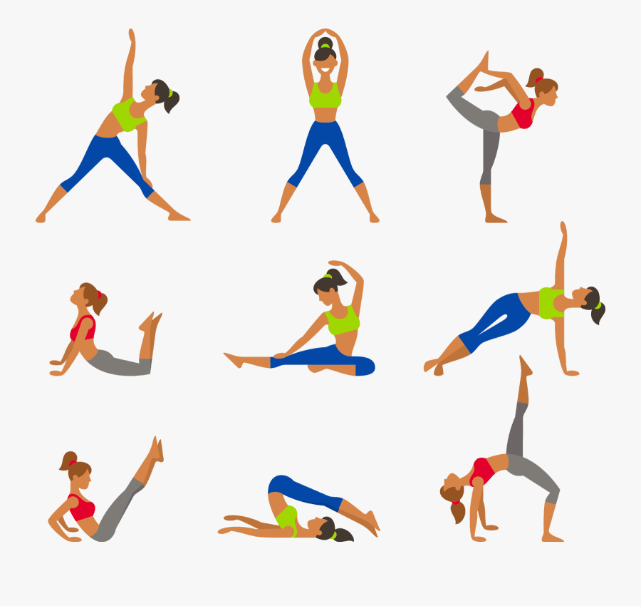 Surya Namaskar For Girls, Transparent Clipart