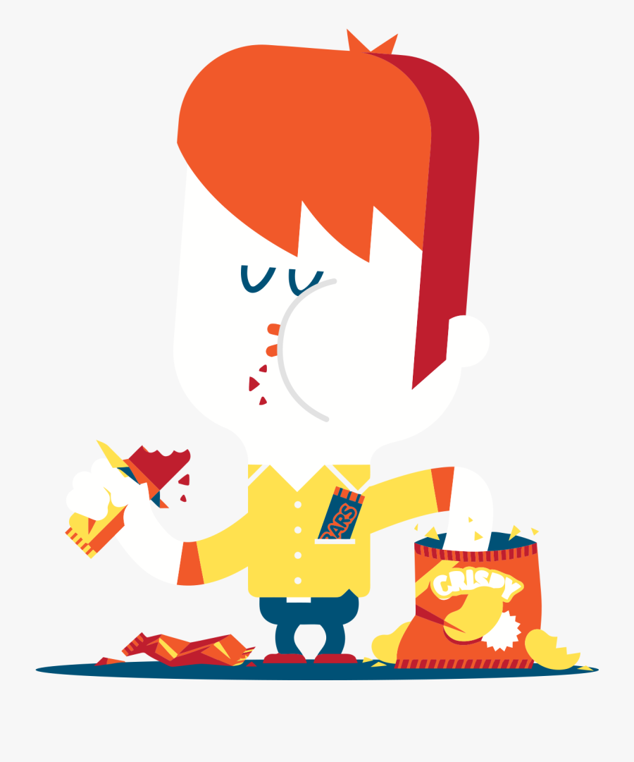 Food Snack Illustration - Makan Snack Kartun, Transparent Clipart