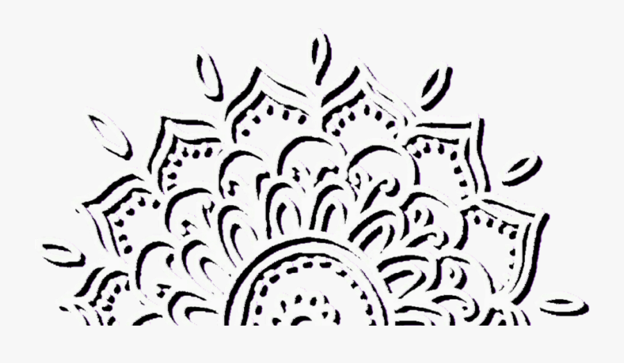 Transparent Mandala Clipart Black And White - Transparent Black And White Aesthetic, Transparent Clipart