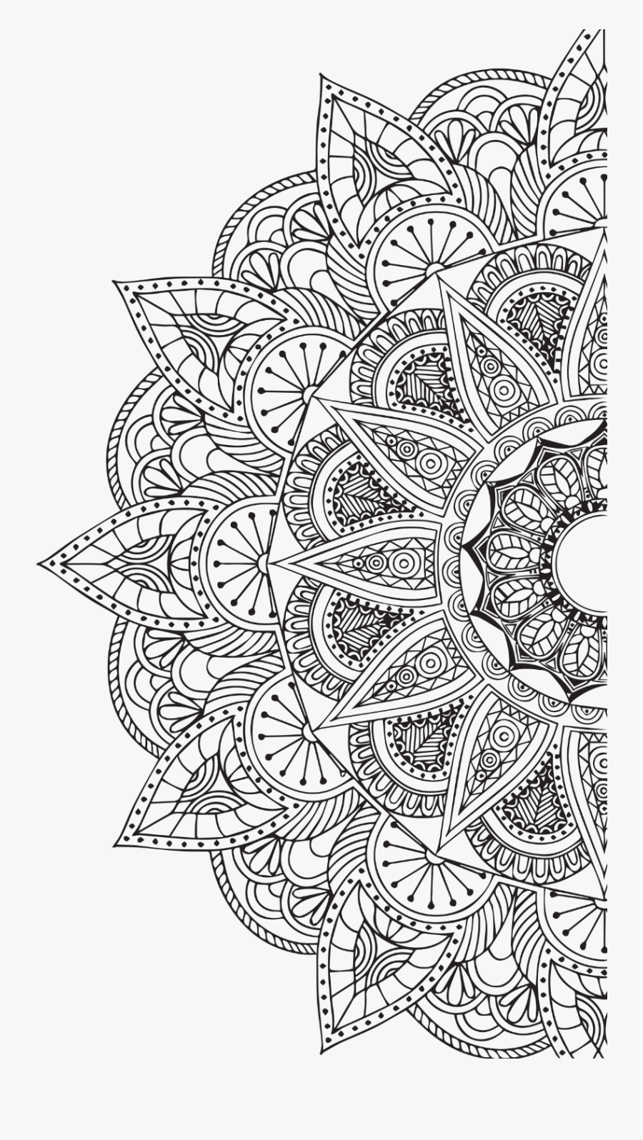 Mandala White Png - Transparent Islamic Pattern Png, Transparent Clipart