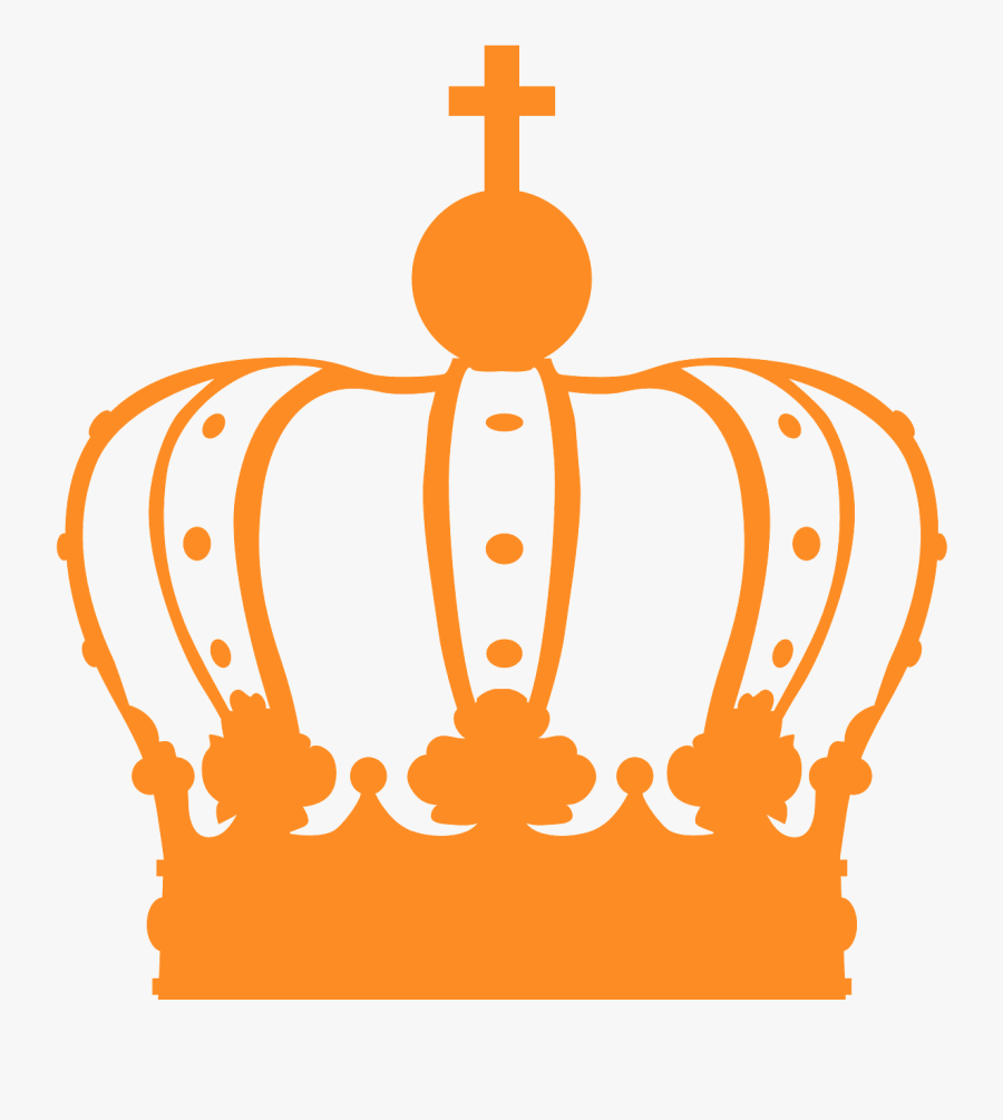 Crown Silhouette Red, Transparent Clipart