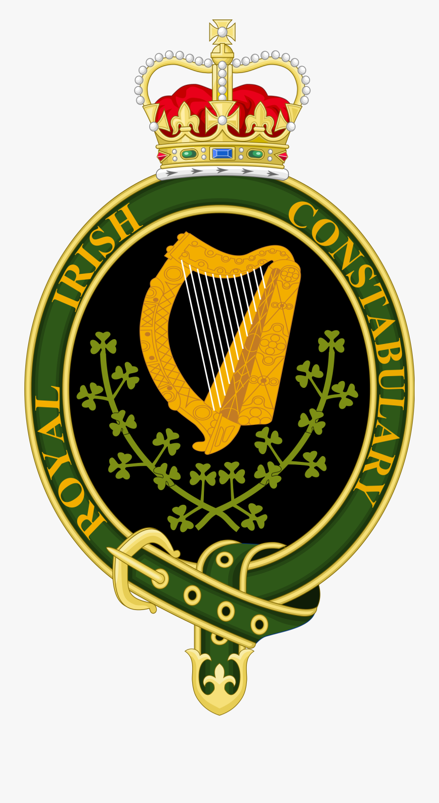Royal Irish Constabulary Logo, Transparent Clipart