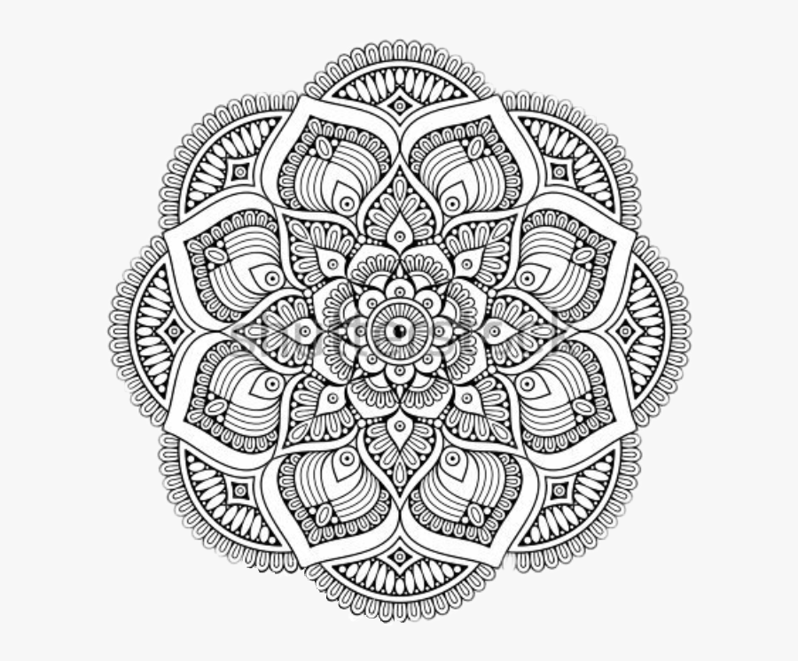 #mandala #black & White #cute - Moooi Carpet Firmship, Transparent Clipart